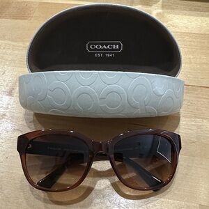 Coach Tortoise Shell Sunglasses with Case